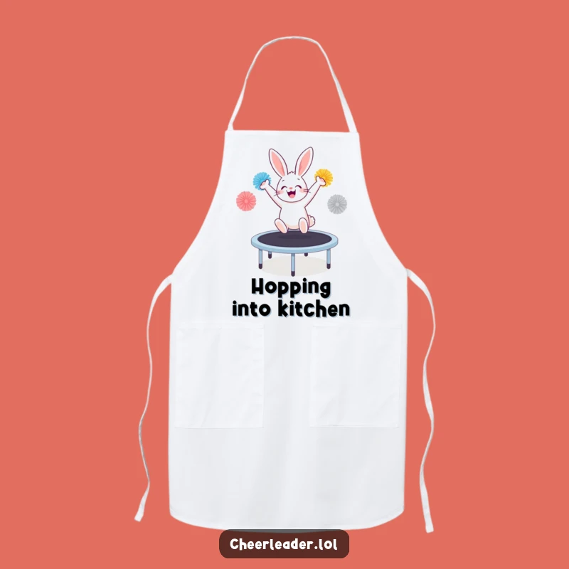 Funny Bunny Trampoline Chef Apron: Cook Up Laughter with this Hilarious Gift