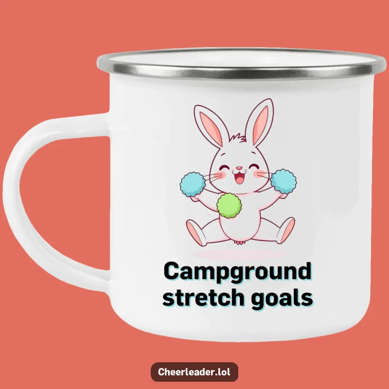 Funny Rabbit Camping Mug: Flexible Trail Companion, Outdoor Fun Gift