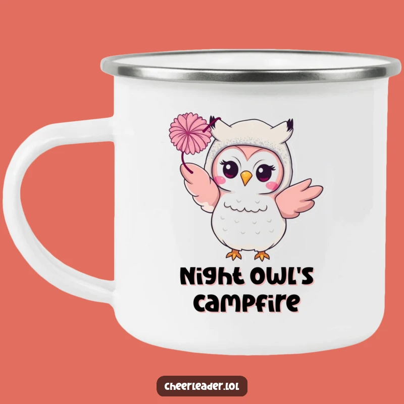 Funny Owl Glitter Camping Mug: Performer Outdoors Gift