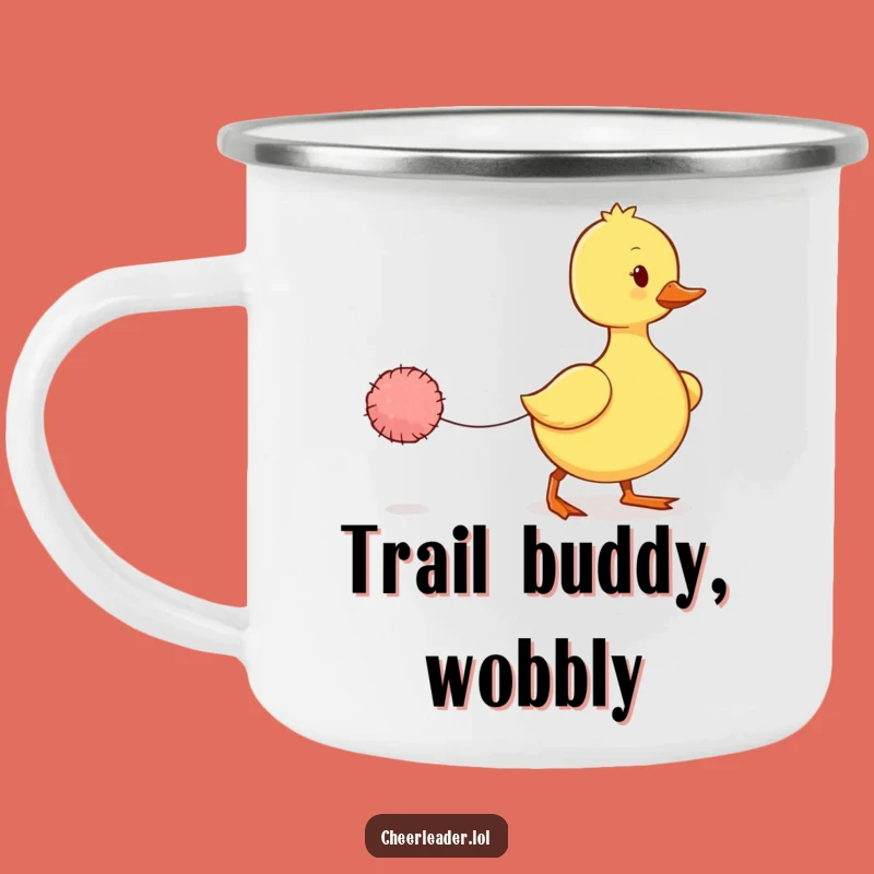 Funny Wobbly Duckling Camping Mug: Adventure with Adorable Charm!