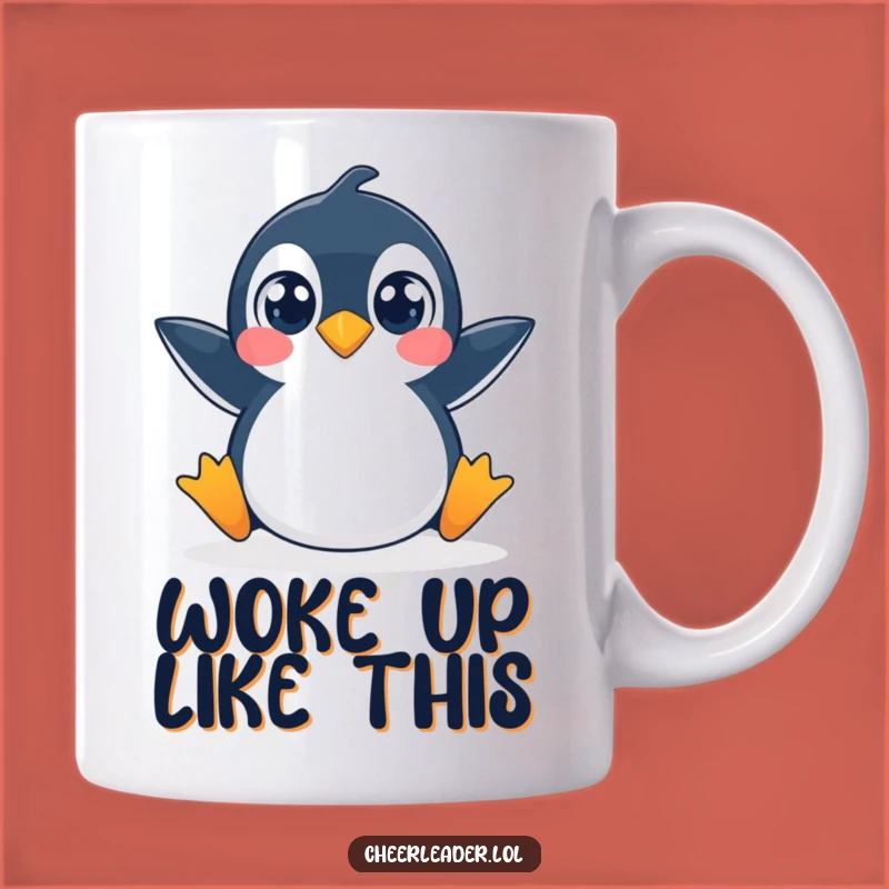 Funny Penguin Split Mug: Hilarious Animal Pose Gift for Penguin Lovers
