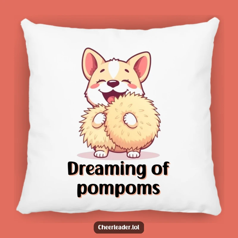 Comfy Funny Dog Pom-Pom Pillow - Cozy, Hilarious Decor Gift