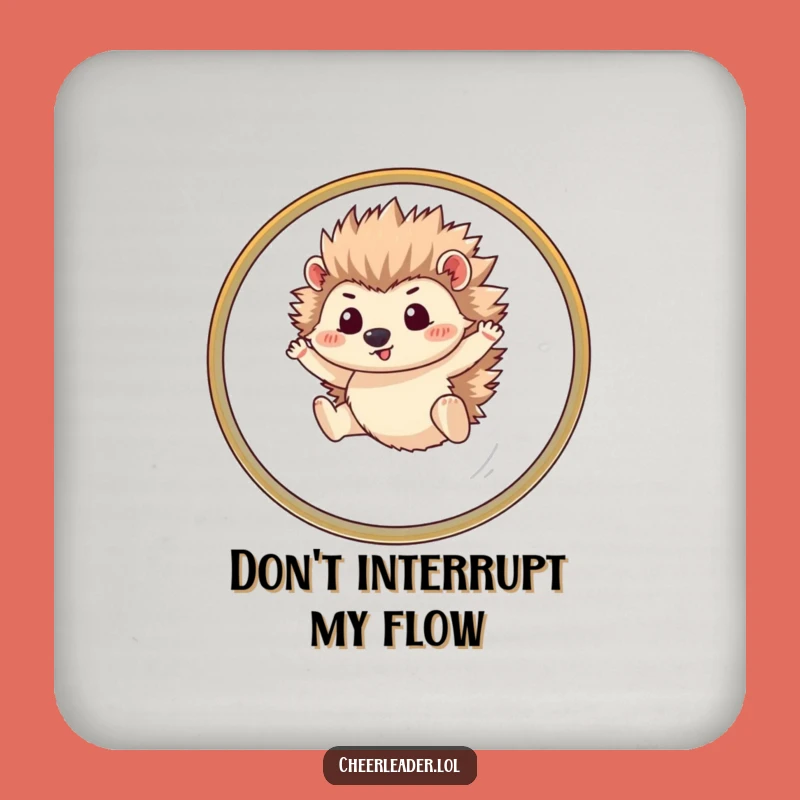 Funny Hedgehog Coaster Set: Protect Surfaces with Hilarious Style