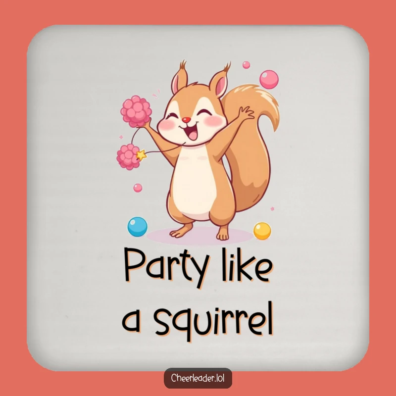 Funny Squirrel Cartwheel Coasters: Hilarious Protection for Your Surfaces
