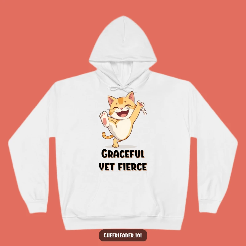 Funny Cat Martial Arts Hoodie - Determined & Cozy Gift for Fighters