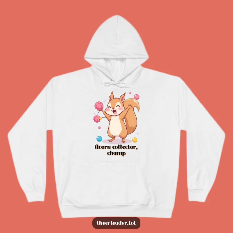 Funny Squirrel Cartwheel Hoodie: Cozy and Hilarious Gift for Active Fun