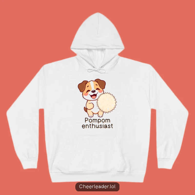Funny Dog Pom-Pom Hoodie: Cozy Comfort with a Happy, Barking Companion