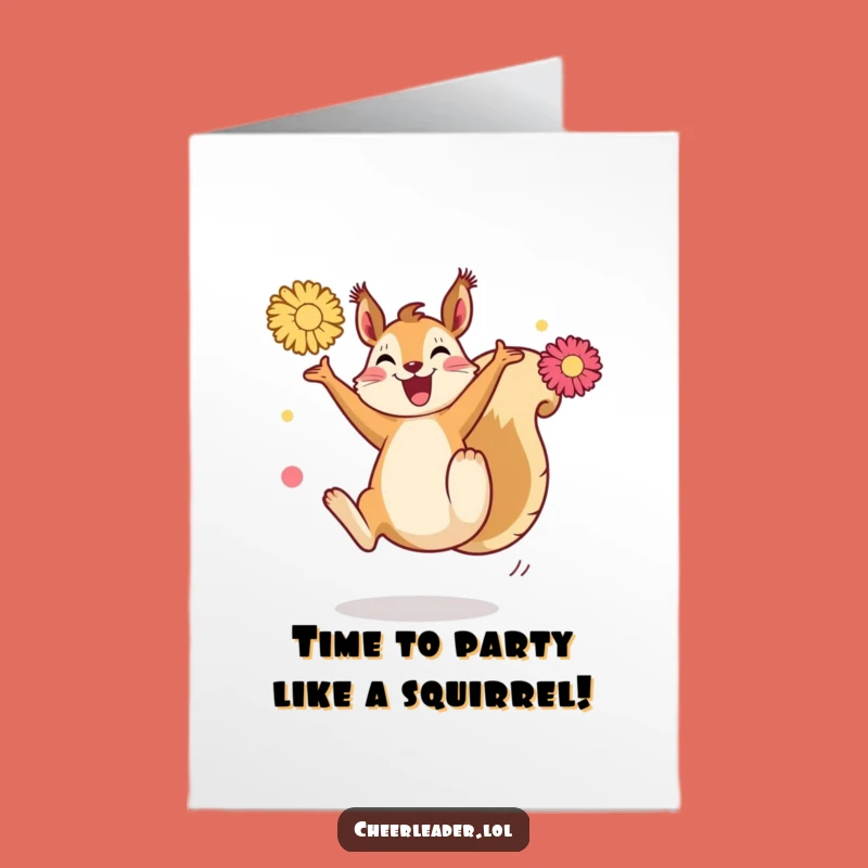 Free Printable Birthday Card: Squirrel Kick, Hilarious Downloadable Gift!