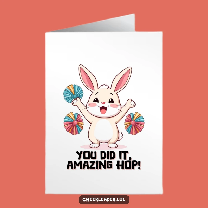 Free Printable Rabbit Congratulations Card - Hilarious Downloadable Gift for Big Cheers!