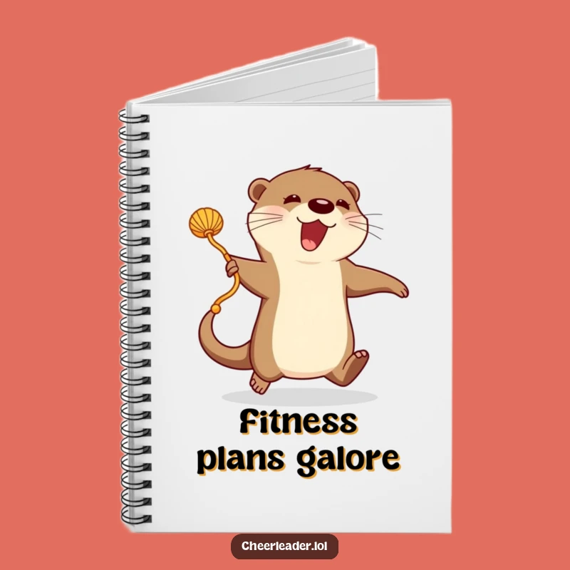 Funny Otter Fitness Notebook: Track Your Goals with an Energetic Otter!
