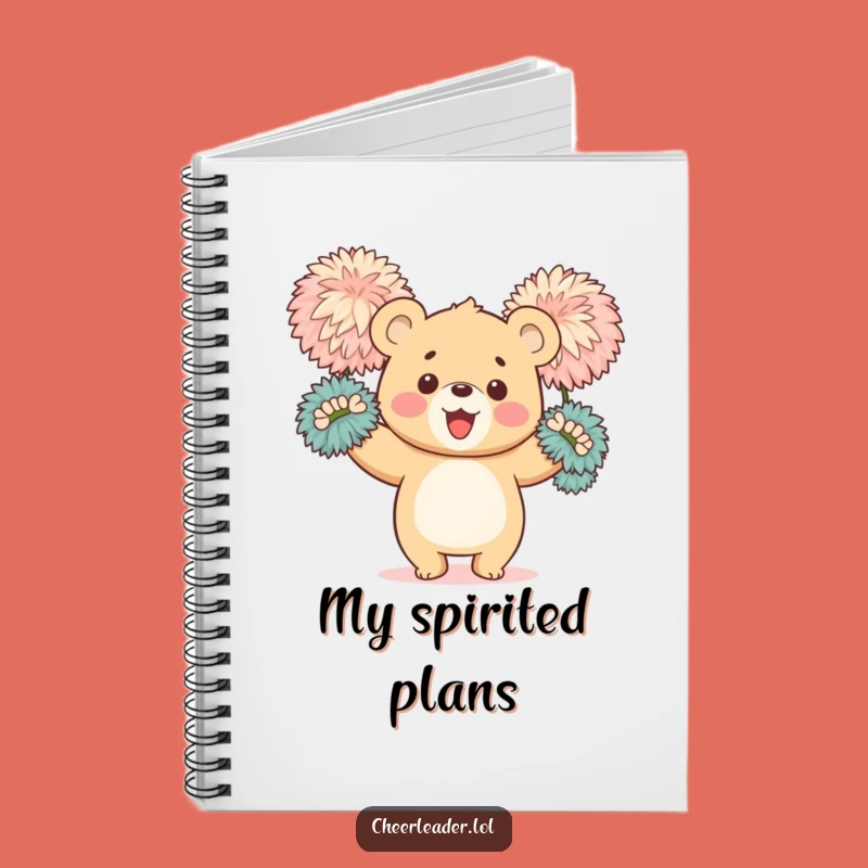 Funny Bear Cub Cheerleader Notebook: Cheer Your Ideas On with a Happy Cub