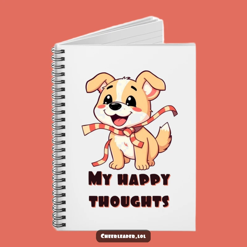 Funny Dog Ribbon Notebook: Jot Down Ideas with Celebration, Gift for Dog Lovers