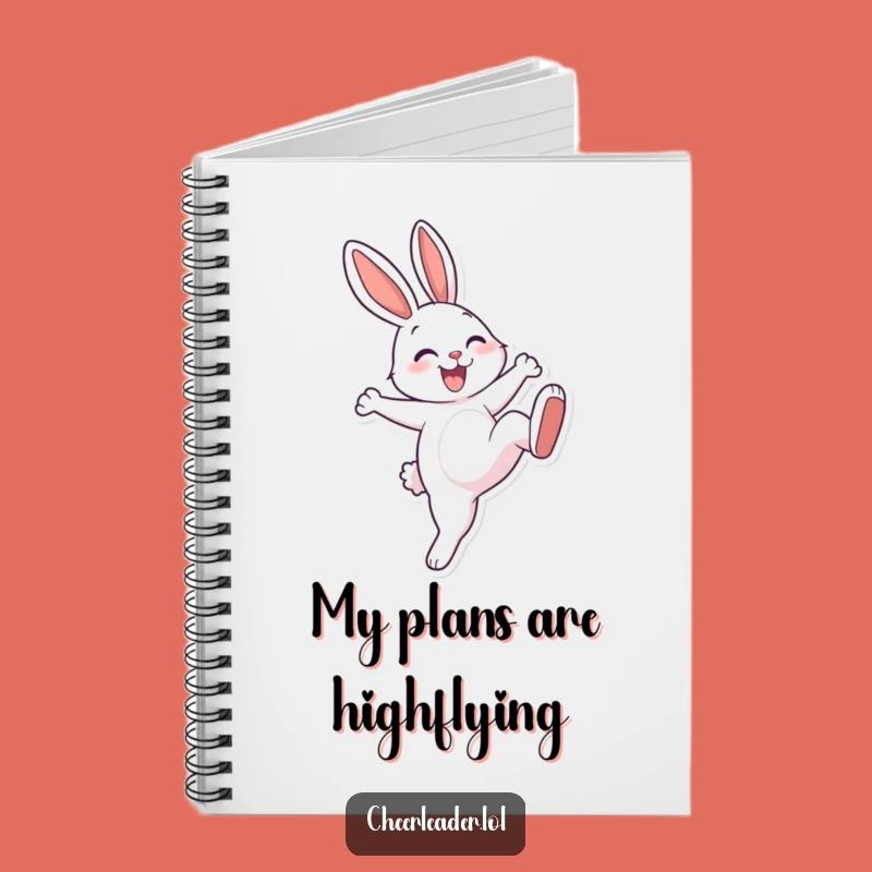 Funny Rabbit Kick Notebook: Cheerful Athlete Journal Gift