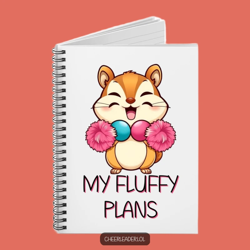 Funny Chipmunk Heart Pom-Pom Notebook: Cute Journal for Notes, Perfect Funny Gift