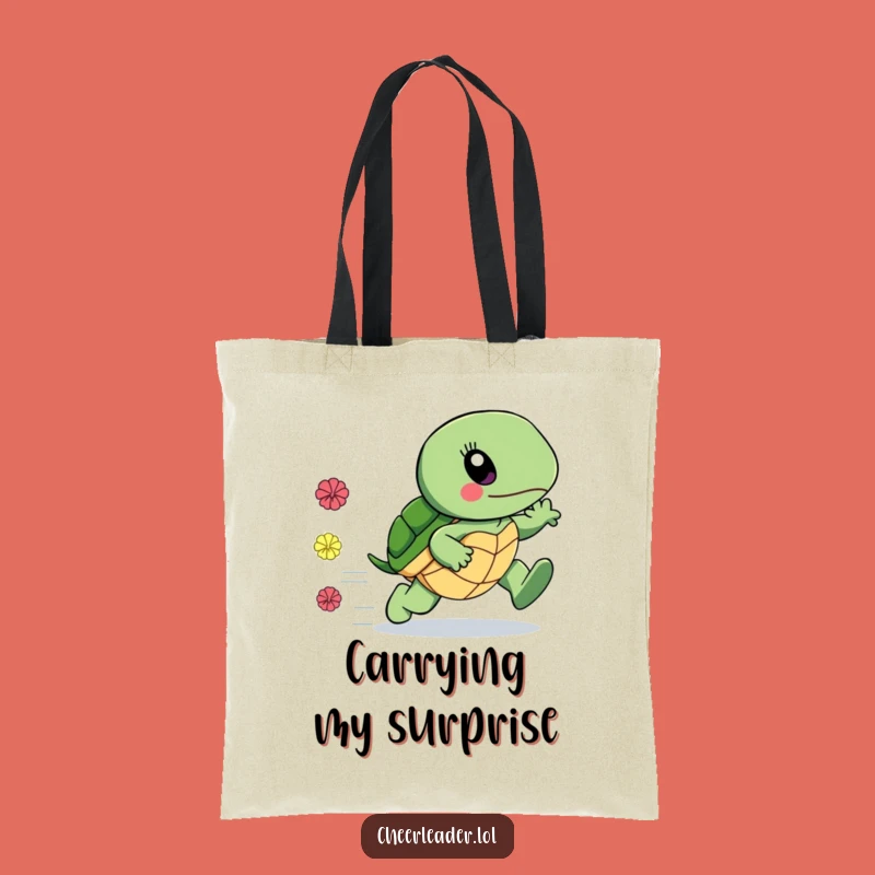 Funny Fast Turtle Tote Bag - Speedy Carry-All, Hilarious Surprise Gift