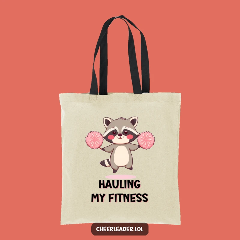Funny Raccoon Jump Rope Tote Bag - Humorous & Practical Gift