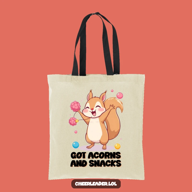Funny Squirrel Cartwheel Tote Bag: Practical and Hilarious Carry-All Gift